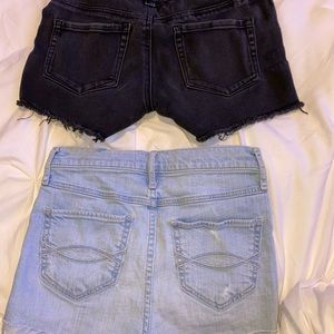 Denim shorts